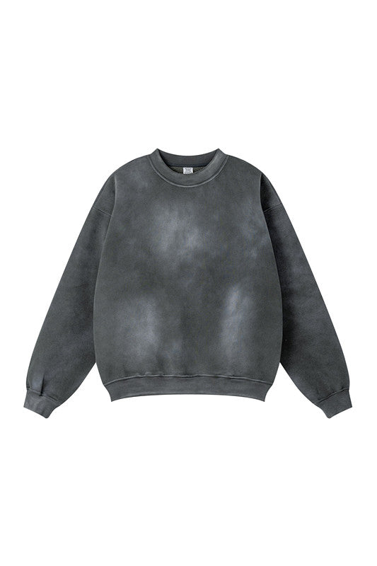 332GSM Spray Washed Fleece Crew
