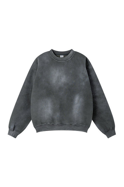332GSM Spray Washed Fleece Crew