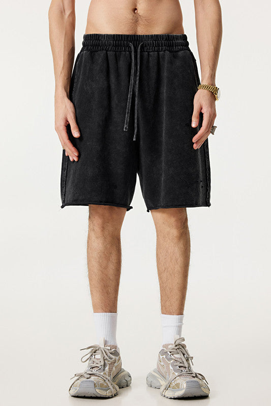 310GSM Pigment Dyed Distressed Washed Short
