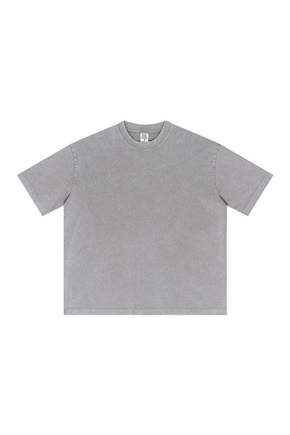 285GSM Pigment Dyed Washed Tee