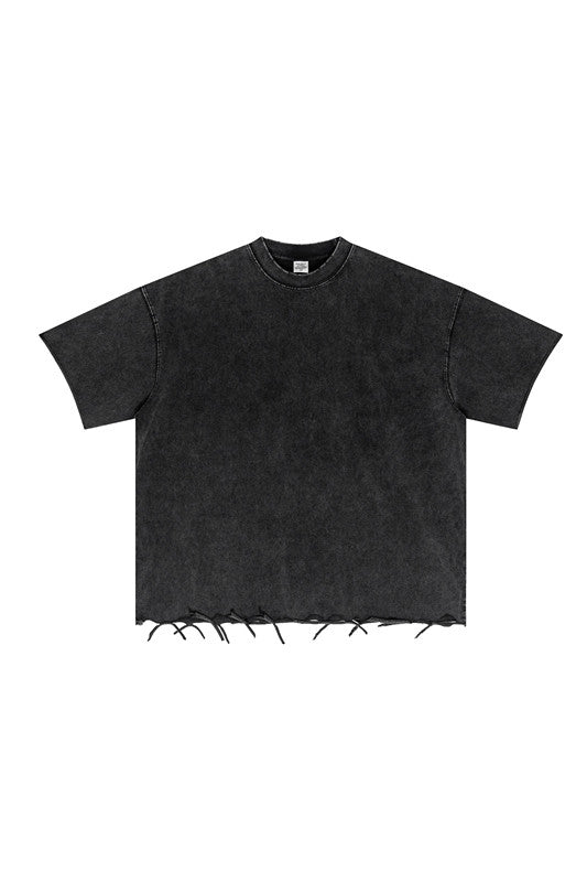 310GSM Pigment Dyed Distressed Tee