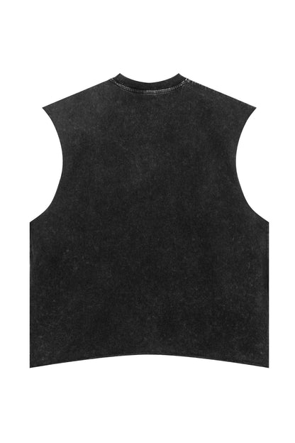 270GSM Distressed Vintage Muscle Tee