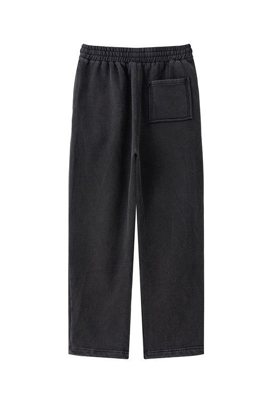 332GSM Patchwork Wash Out Fleece Sweatpants