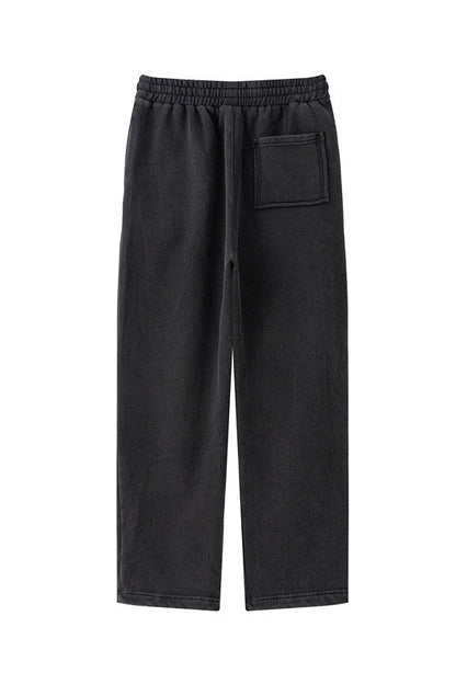 332GSM Patchwork Wash Out Fleece Sweatpants