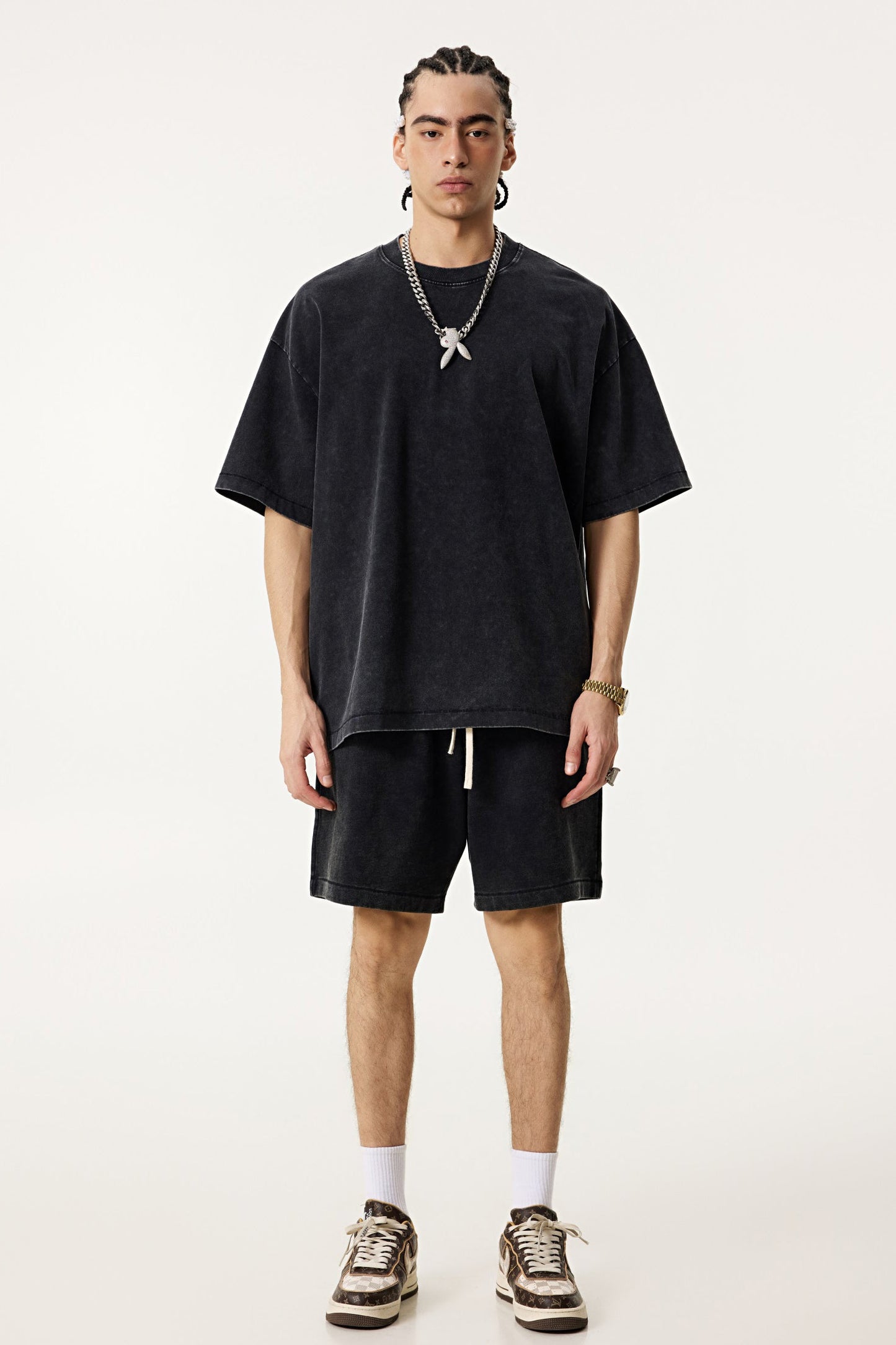 330GSM Pigment Dyed Washed Short