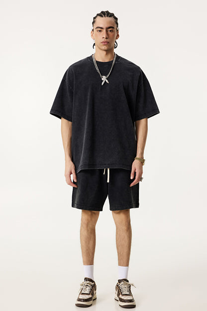 330GSM Pigment Dyed Washed Short