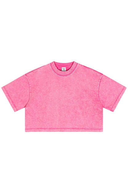 235GSM Pigment Dyed Crop Tee