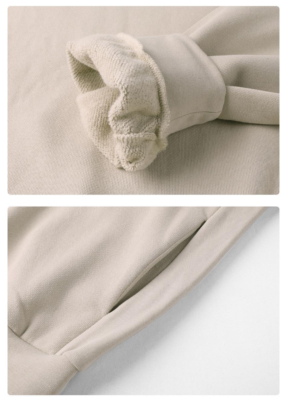 600 GSM 100% Cotton Sweater Customized Sweater