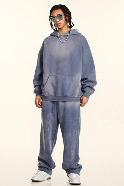 332GSM Gradient Sprayed Fleece Hoodie