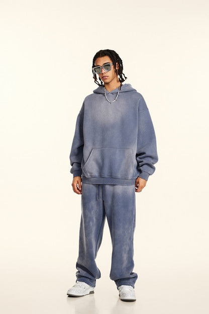 332GSM Gradient Sprayed Fleece Hoodie