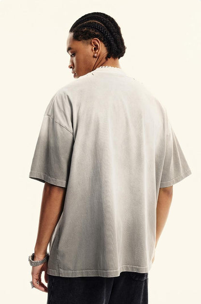 250GSM Distressed Washed Sun Fade Tee