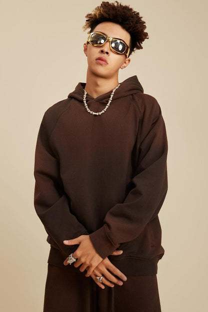 Fleece Gradient Washed Hoodie