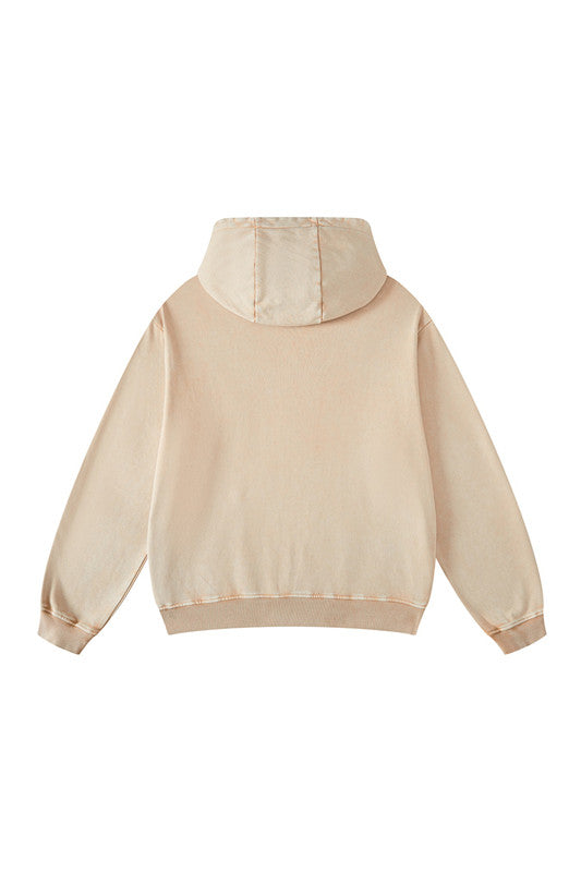 420GSM Digital Printed Pigment Dyed Hoodie
