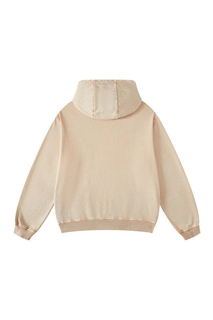 420GSM Digital Printed Pigment Dyed Hoodie