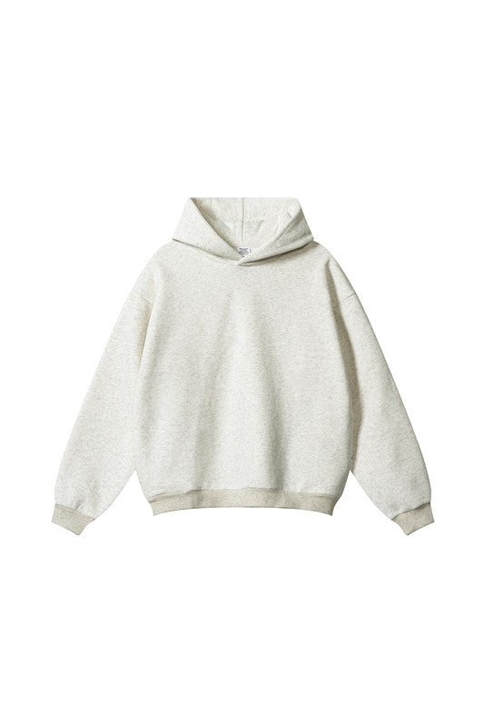 345GSM Solid Color Zipper Pockets Hoodie