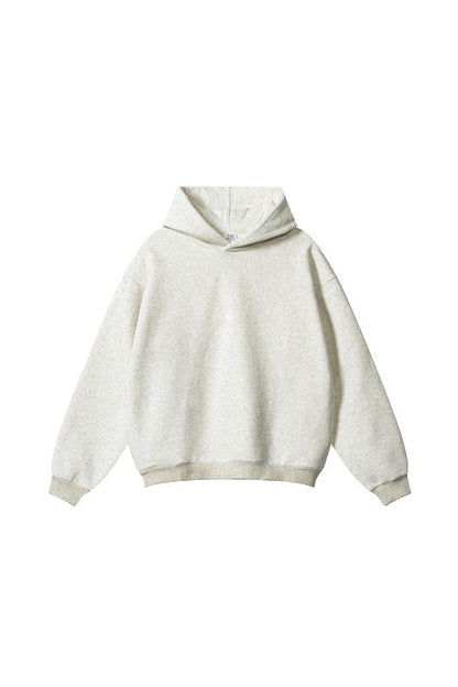 345GSM Solid Color Zipper Pockets Hoodie
