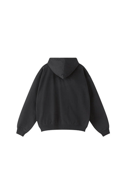 440GSM High Weight Solid Color Zipper Hoodie