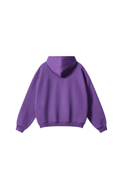 345GSM Fleece Solid Oversized Hoodie