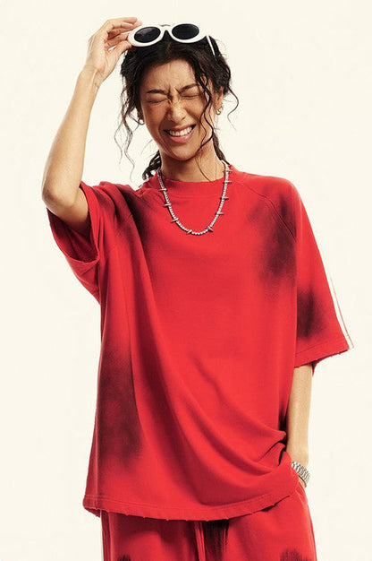 300GSM Dirty Effect Oversized Tee
