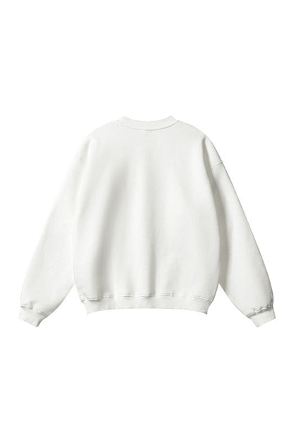 345GSM Fleece Solid Color Crew