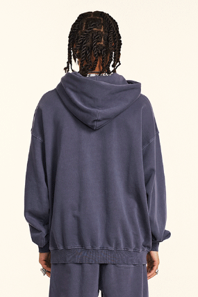 100% Cotton 380GSM Washed  Hoodie