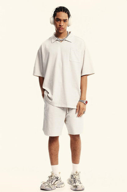 310GSM Washed Polo Tee