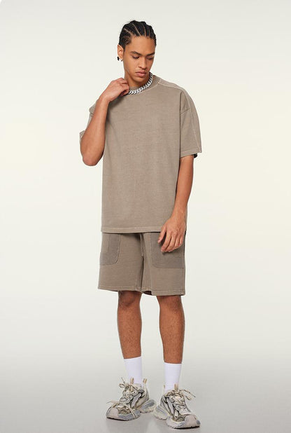 310GSM Patchwork Washed Out Tee