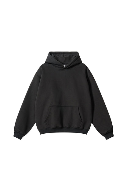 345GSM Fleece Solid Oversized Hoodie