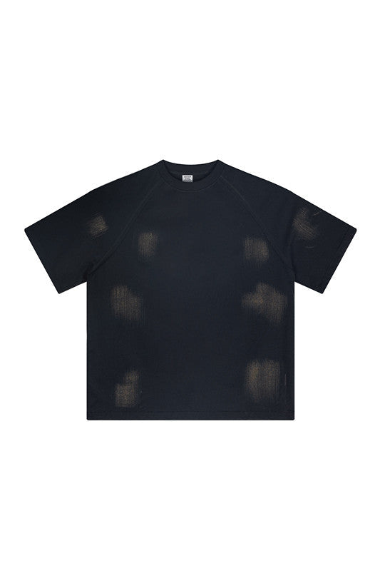 305GSM Brush Dyed Washed?Tee