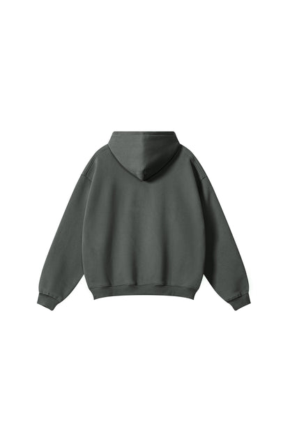 345GSM Fleece Solid Oversized Hoodie