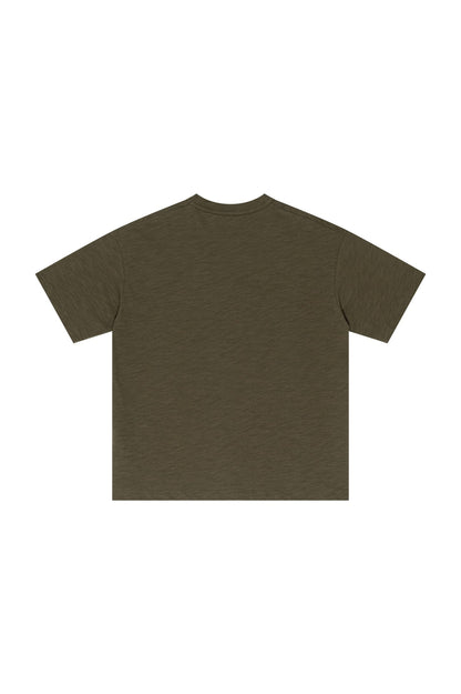 Slub Cotton 190GSM Solid Color Tee