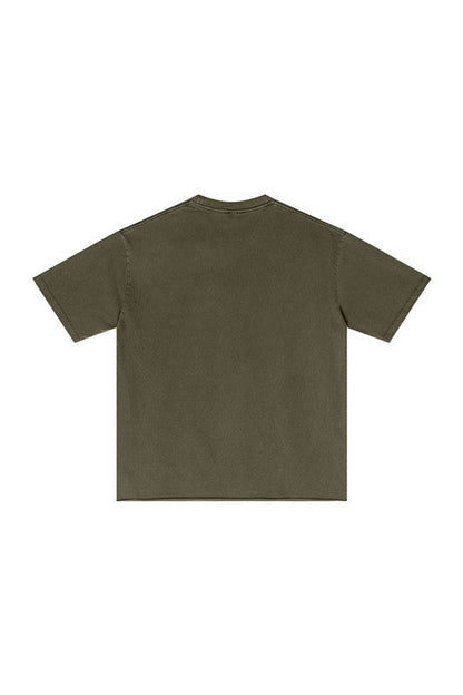 275GSM Pigment Dyed Distressed Tee