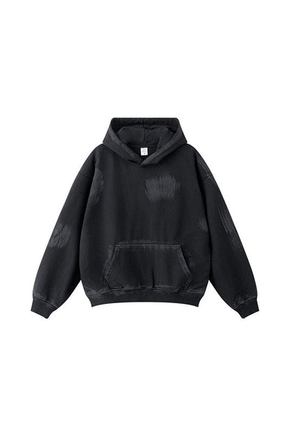 370GSM Dirty Effect Washed Out Hoodie