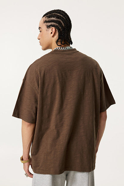 Slub Cotton 190GSM Solid Color Tee