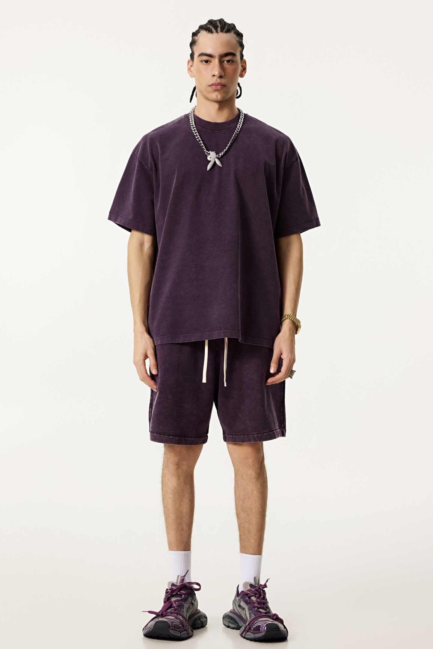 285GSM Pigment Dyed Washed Tee