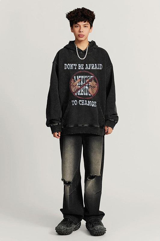 420GSM Digital Printed Pigment Dyed Hoodie