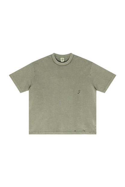275GSM Pigment Dyed Distressed?Tee