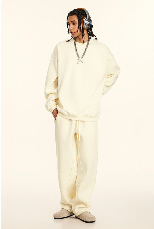 345GSM Fleece Solid Color Crew