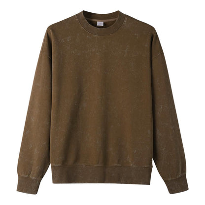 430 GSM 100% Cotton Washed Sweater Customized Sweater