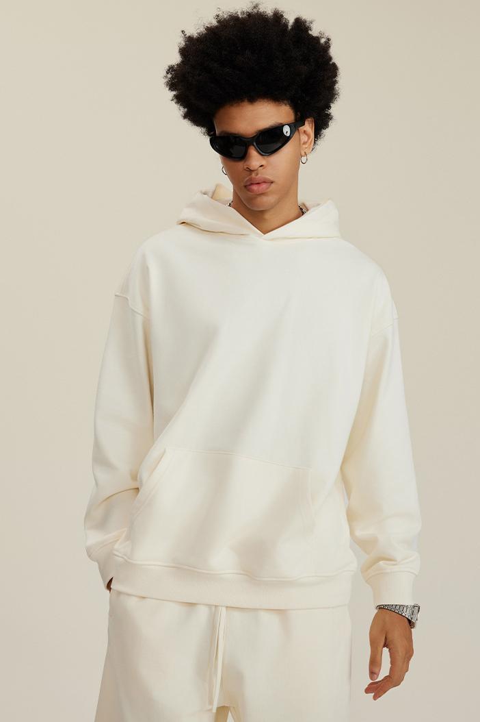 445G Solid Basic Hoodie