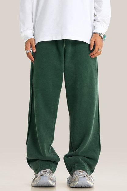 332GSM Pigment Dyed Washed Sweatpants