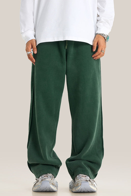 332GSM Pigment Dyed Washed Sweatpants