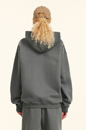 345GSM Fleece Solid Color Zipper Jacket