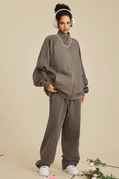Stripe Side Washed Sweatpants