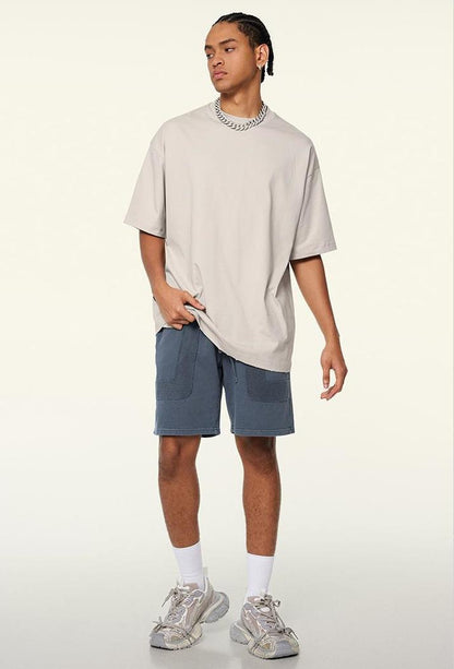 350GSM Washed Patchwork Short