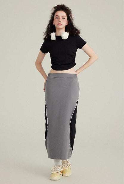 220GSM Ruched Crop Tee