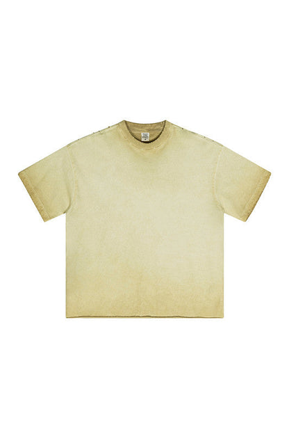 250GSM Distressed Gradient Washed Tee
