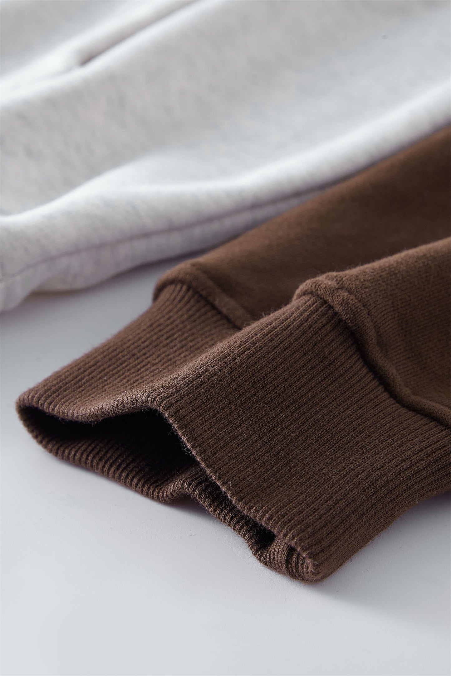 Contrast Sleeve Fleece Hoodie