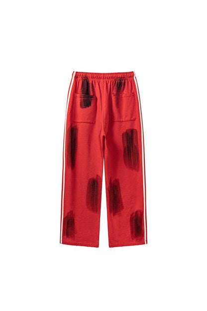 380GSM Brush Dyed Stripe Side Sweatpants