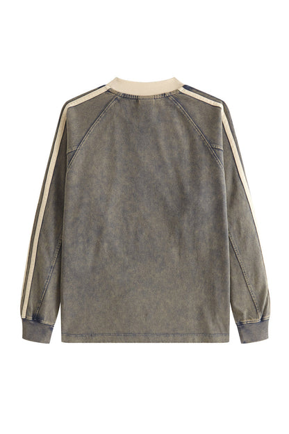 Kids Washed Stripe Crew